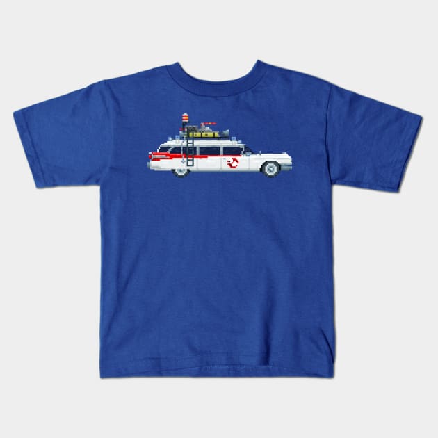 Ecto-1 Kids T-Shirt by PixelFaces